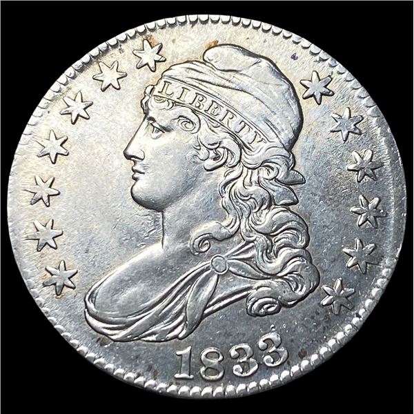 1833 Capped Bust Half Dollar UNCIRCULATED