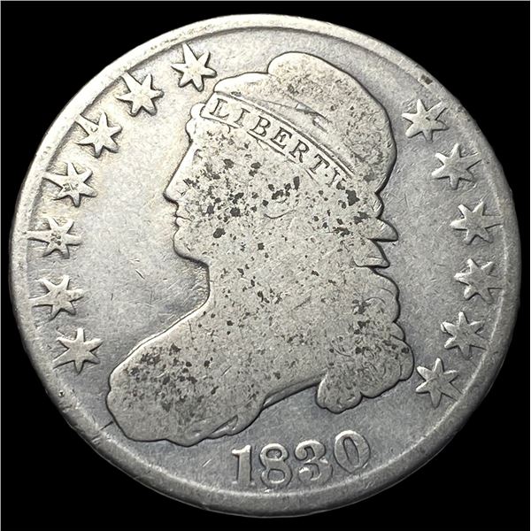 1830 Capped Bust Half Dollar NICELY  CIRCULATED