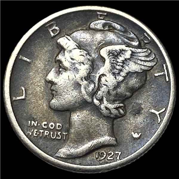1927-D Silver Mercury Dime NEARLY  UNCIRCULATED