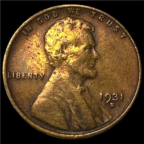 1931-S Lincoln Wheat Cent NEARLY UNCIRCULATED