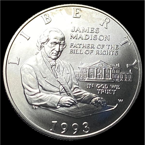 1993 Bill of Rights Silver Half Dollar SUPERB  GEM BU