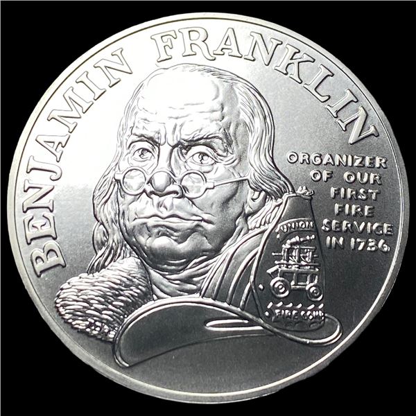 Benjamin Franklin Fire Service Medal GEM BU
