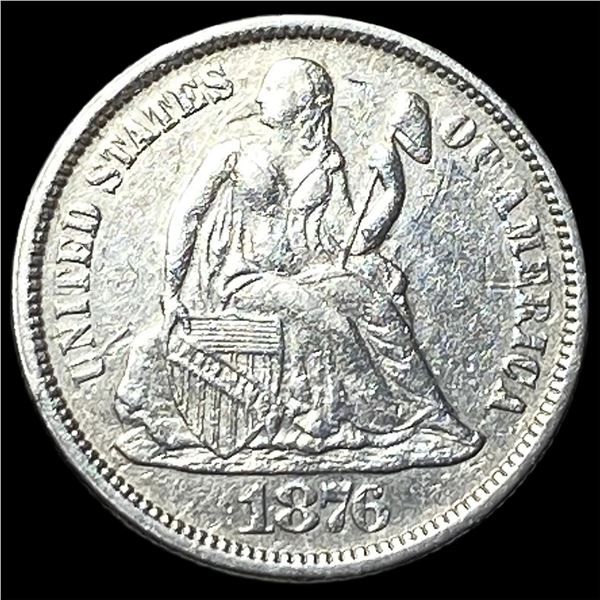 1876 Seated Liberty Dime CLOSELY UNCIRCULATED