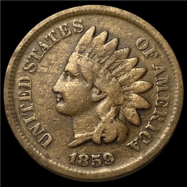 1859 Copper-Nickel Indian Head Cent NEARLY  UNCIRCULATED