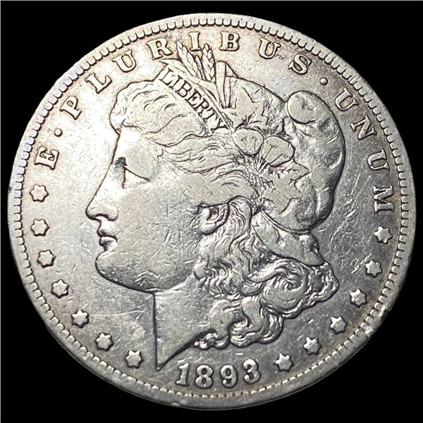 1893-CC Silver Morgan Dollar NEARLY  UNCIRCULATED