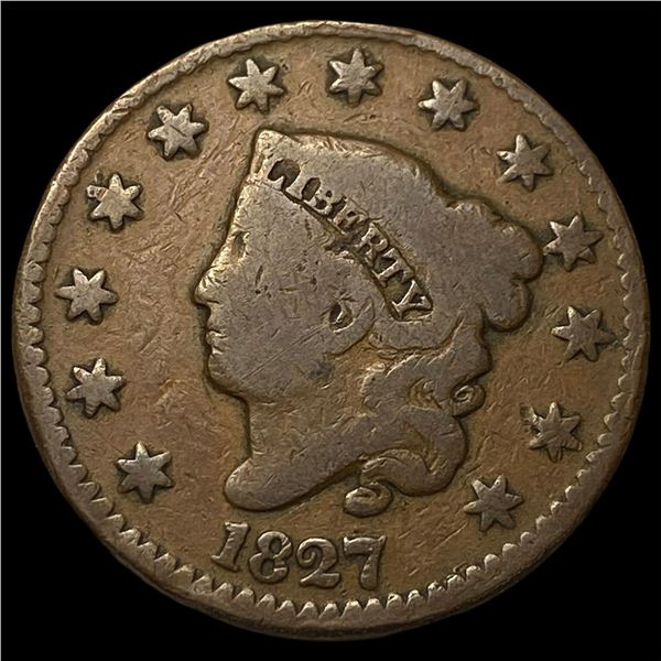 1827 Copper Large Cent LIGHTLY CIRCULATED