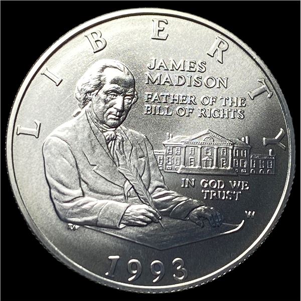 1993-W Bill of Rights Silver Half Dollar SUPERB GEM BU
