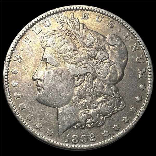 1892 Morgan Silver Dollar NEARLY UNCIRCULATED