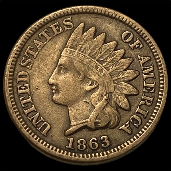 1863 Indian Head Cent CLOSELY UNCIRCULATED