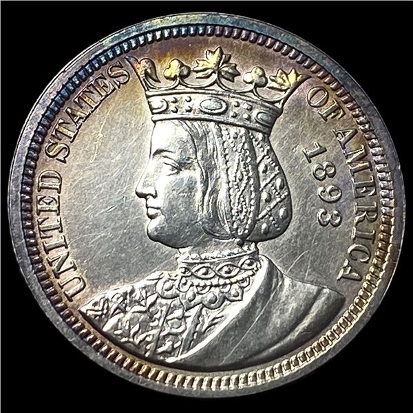 1893 Isabella Quarter Dollar CHOICE BU