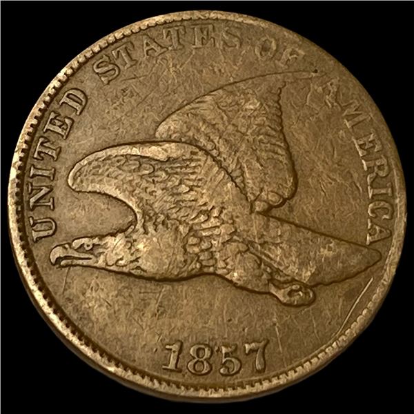 1857 Flying Eagle Cent NEARLY UNCIRCULATED