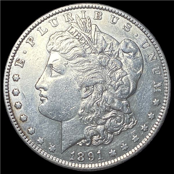 1891-S Silver Morgan Dollar CHOICE AU
