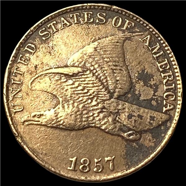 1857 Flying Eagle Cent CLOSELY UNCIRCULATED