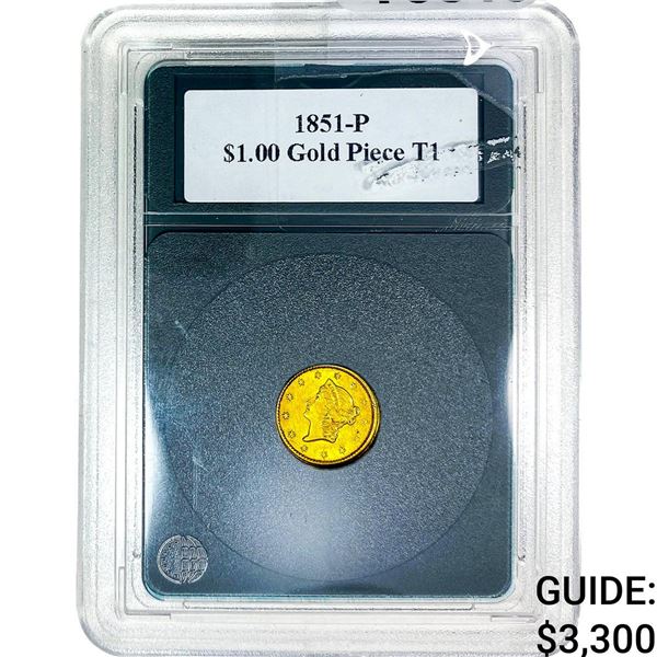 1851-P Type 1 Dollar