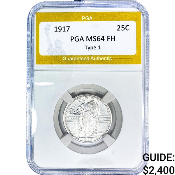 1917 Standing Liberty Quarter PGA MS64 FH