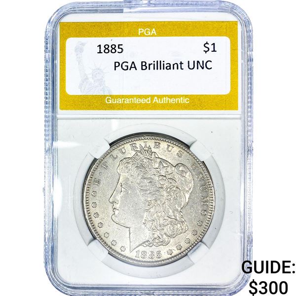 1885 Morgan Silver Dollar PGA Brilliant UNC