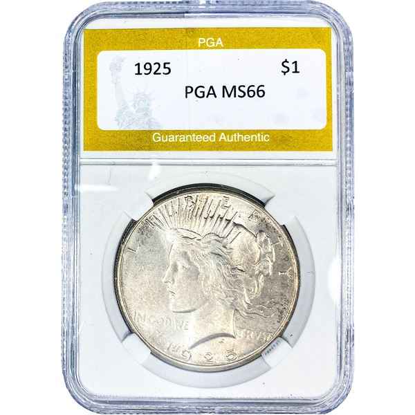 1925 Silver Peace Dollar PGA MS66