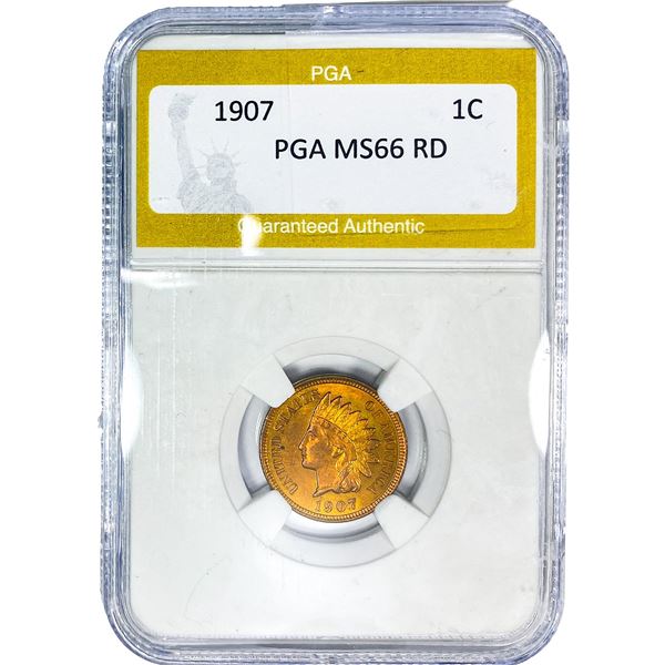 1907 Indian Head Cent PGA MS66 RD