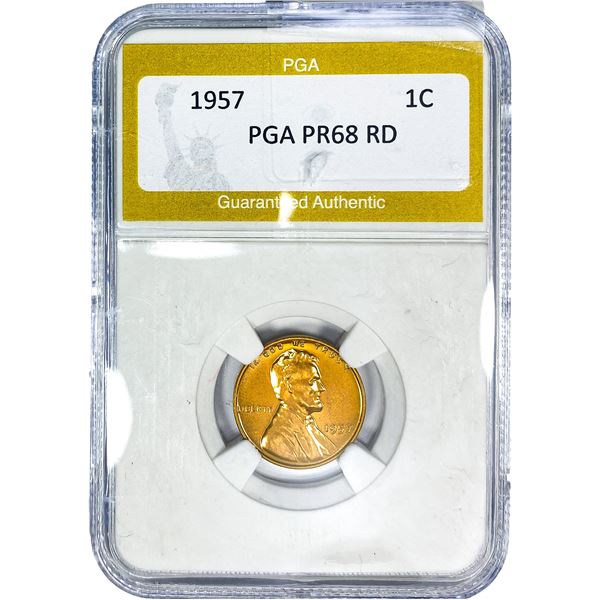 1957 Wheat Cent PGA PR68 RD