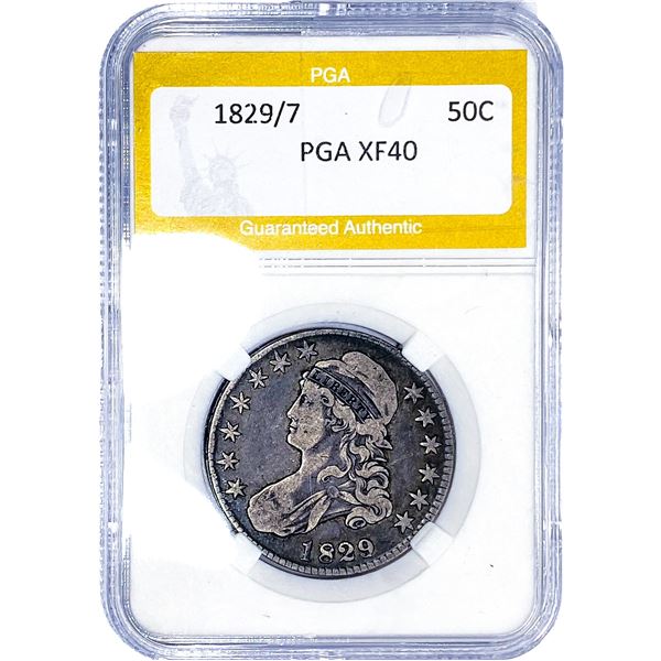 1823/7 Capped Bust Half Dollar PGA XF40