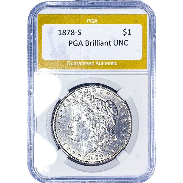 1878-S Morgan Silver Dollar PGA Brilliant UNC