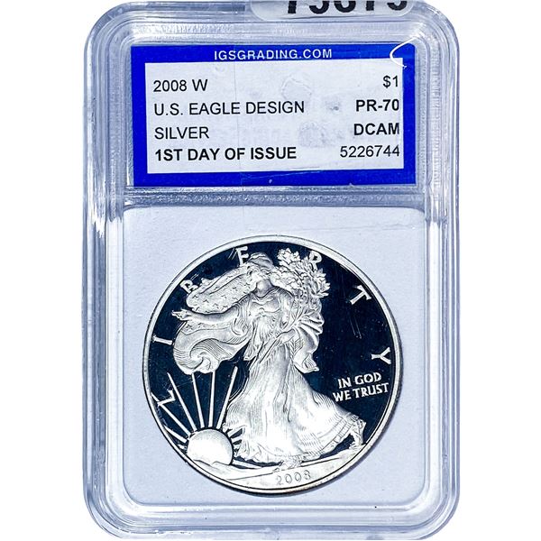 2008-W Silver Eagle IGS PR70