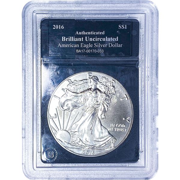 2016 Silver Eagle  Brilliant UNC
