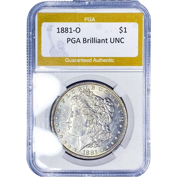 1881-O Morgan Silver Dollar PGA Brilliant UNC