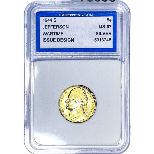 1944-S Jefferson Nickel IGS MS67