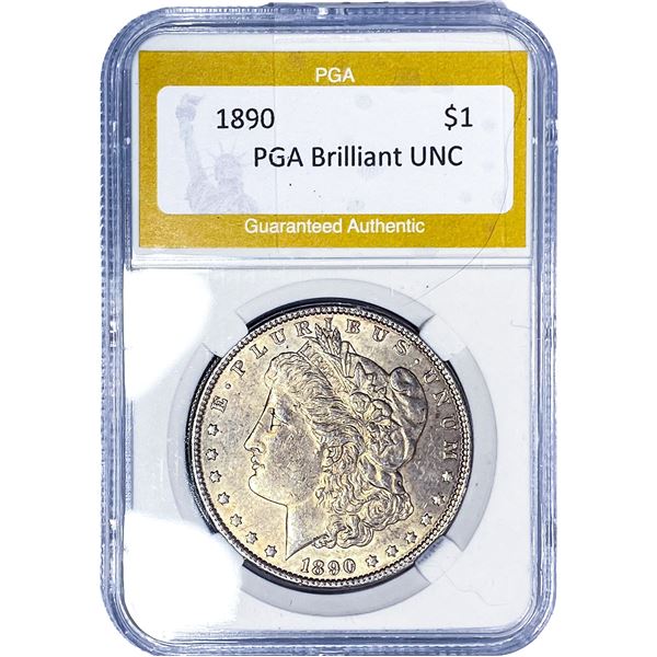 1890 Morgan Silver Dollar PGA Brilliant UNC