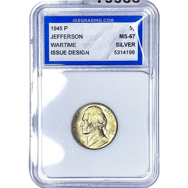 1945-P Jefferson Nickel IGS MS67