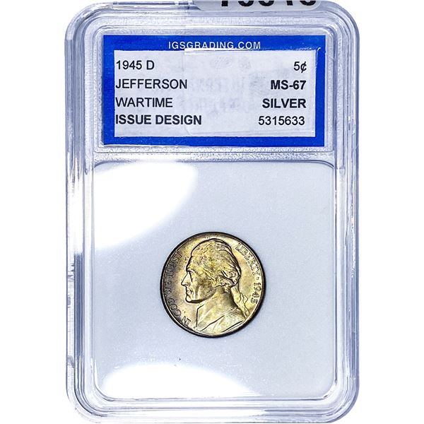 1945-D Jefferson Nickel IGS MS67