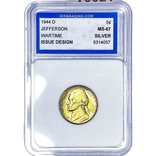 1944-D Jefferson Nickel IGS MS67