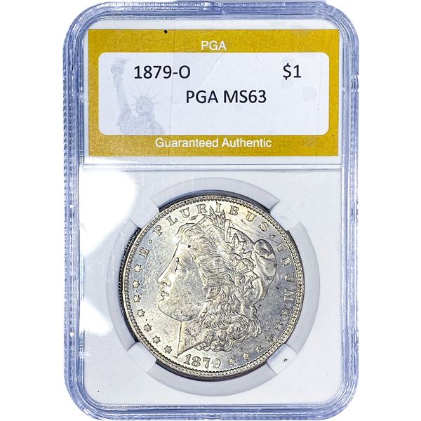 1879-O Morgan Silver Dollar PGA MS63