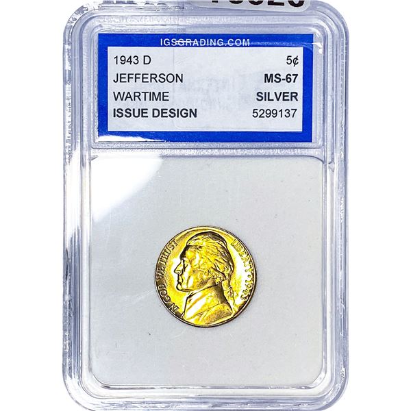 1943-D Jefferson Nickel IGS MS67