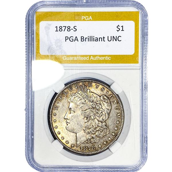 1878-S Morgan Silver Dollar PGA Brilliant UNC