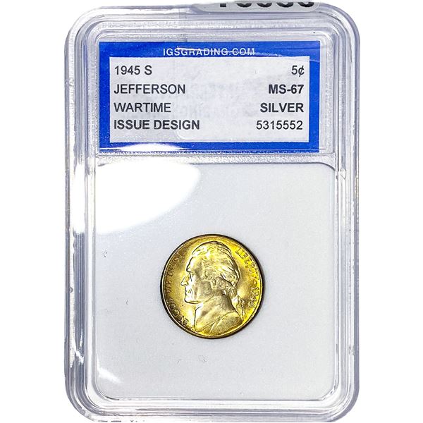1945-S Jefferson Nickel IGS MS67