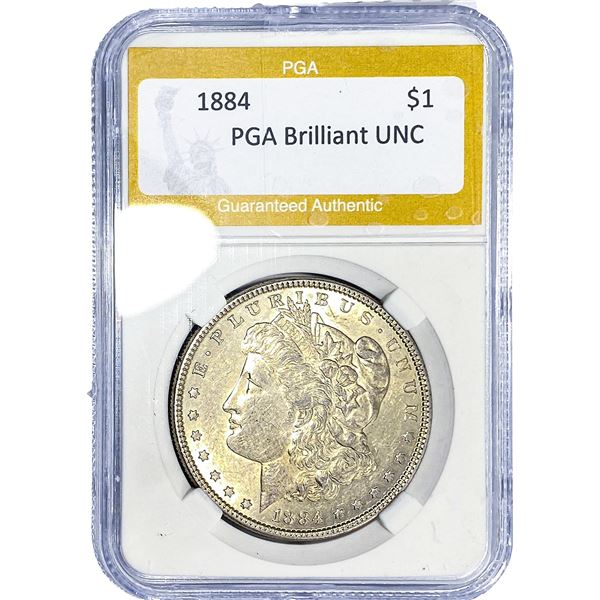 1884 Morgan Silver Dollar PGA Brilliant UNC