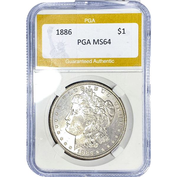 1886 Morgan Silver Dollar PGA MS64