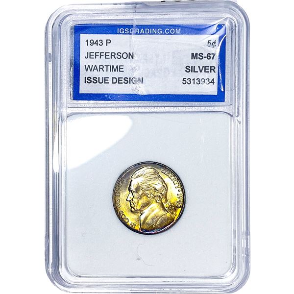 1943-P Jefferson Nickel IGS MS67