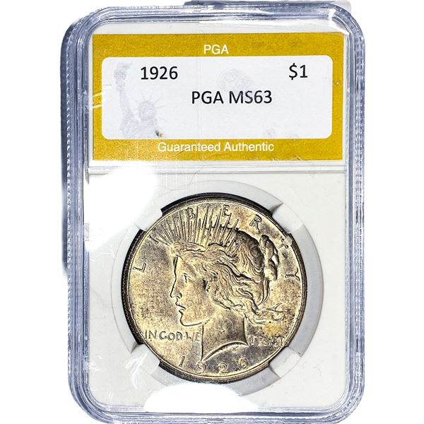 1926 Silver Peace Dollar PGA MS63