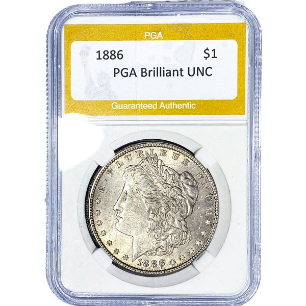 1886 Morgan Silver Dollar PGA BrIlliant UNC