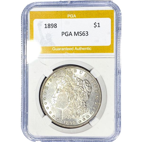 1898 Morgan Silver Dollar PGA MS63