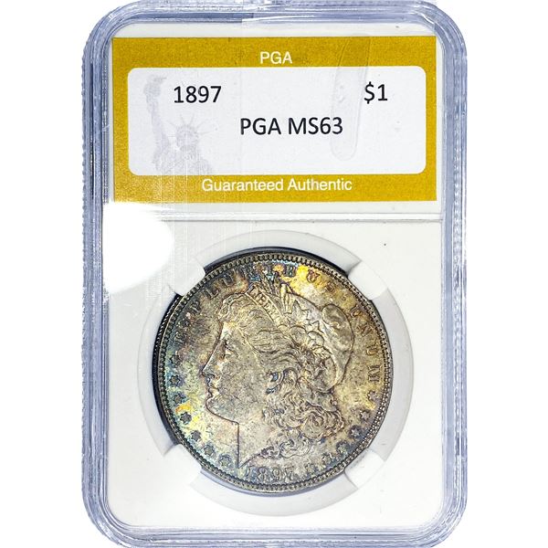 1897 Morgan Silver Dollar PGA MS63