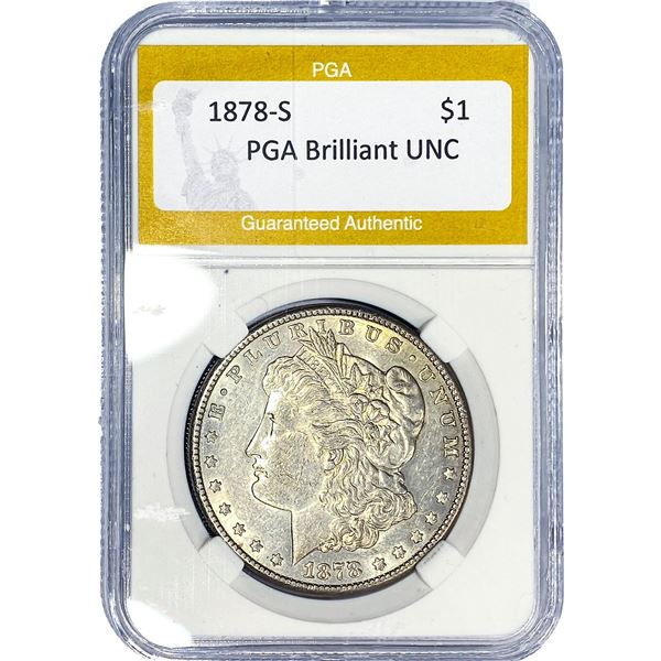1878-S Morgan Silver Dollar PGA Brilliant UNC