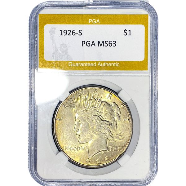 1926-D Silver Peace Dollar PGA MS63