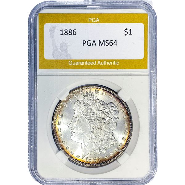 1886 Morgan Silver Dollar PGA MS64
