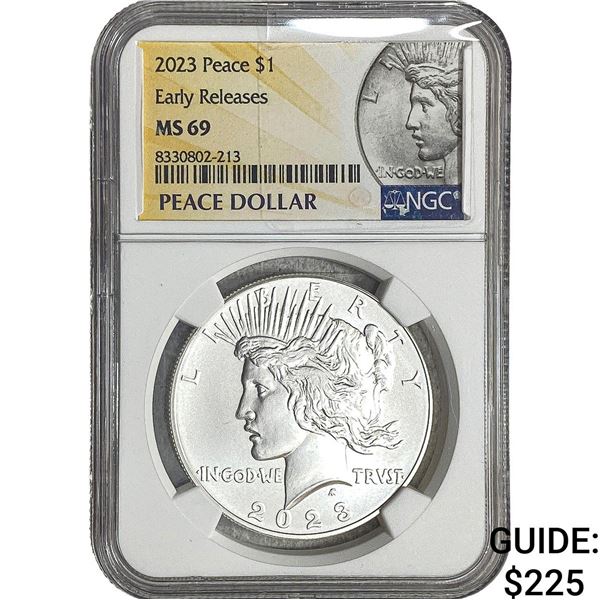 2023 Silver Peace Dollar NGC MS69