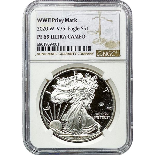 2020-W Silver Eagle NGC PF69 Ultra Cameo