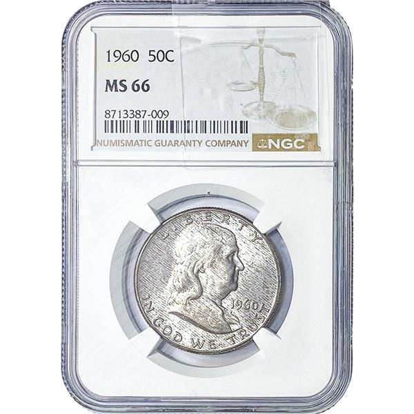 1960 Franklin Half Dollar NGC MS66